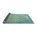 Sideview of Abstract Light Blue Modern Rug, abs4171lblu