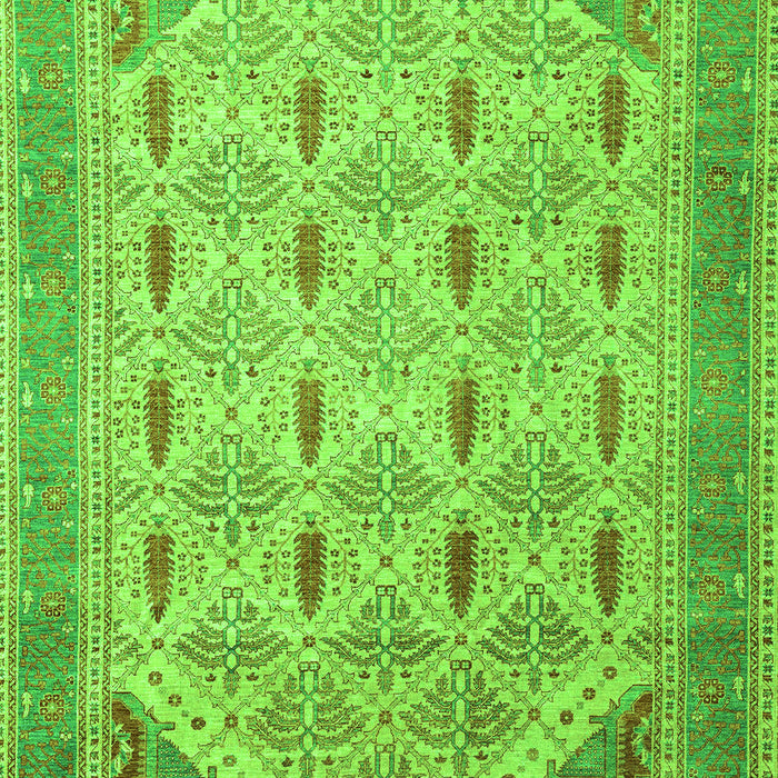 Abstract Green Modern Rug, abs4171grn
