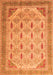 Machine Washable Abstract Orange Modern Area Rugs, wshabs4171org