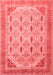 Abstract Red Modern Area Rugs