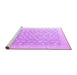 Sideview of Machine Washable Oriental Purple Modern Area Rugs, wshabs4172pur