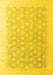 Machine Washable Oriental Yellow Modern Rug, wshabs4172yw