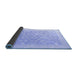 Sideview of Oriental Blue Modern Rug, abs4172blu