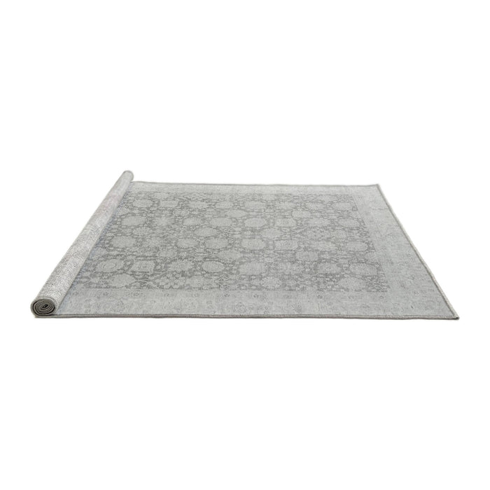 Sideview of Machine Washable Oriental Gray Modern Rug, wshabs4172gry