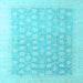 Square Oriental Light Blue Modern Rug, abs4172lblu