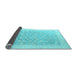 Sideview of Oriental Light Blue Modern Rug, abs4172lblu