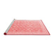 Modern Red Washable Rugs