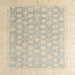 Square Abstract Sand Brown Oriental Rug, abs4172