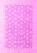 Machine Washable Oriental Pink Modern Rug, wshabs4172pnk