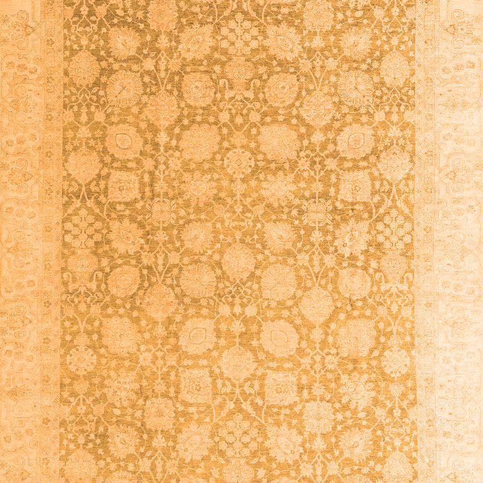 Machine Washable Oriental Orange Modern Area Rugs, wshabs4172org