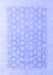 Machine Washable Oriental Blue Modern Rug, wshabs4172blu