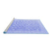 Sideview of Machine Washable Oriental Blue Modern Rug, wshabs4172blu