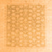 Square Oriental Orange Modern Rug, abs4172org