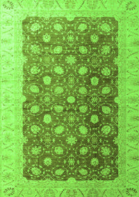 Oriental Green Traditional Rug, abs4173grn