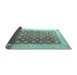 Sideview of Oriental Light Blue Traditional Rug, abs4173lblu