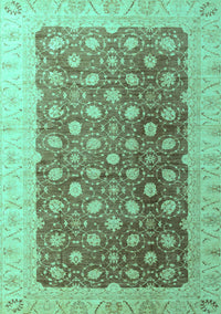 Oriental Turquoise Traditional Rug, abs4173turq