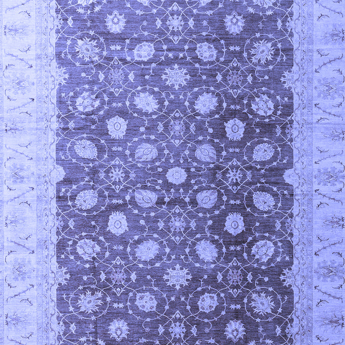 Machine Washable Oriental Blue Traditional Rug, wshabs4173blu