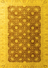 Oriental Yellow Traditional Rug, abs4173yw