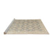 Sideview of Machine Washable Abstract Desert Sand Beige Rug, wshabs4174