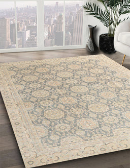 Abstract Desert Sand Beige Modern Rug in Family Room, abs4174
