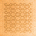 Square Abstract Orange Modern Rug, abs4174org