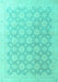 Abstract Turquoise Modern Rug, abs4174turq