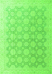 Abstract Green Modern Rug, abs4174grn