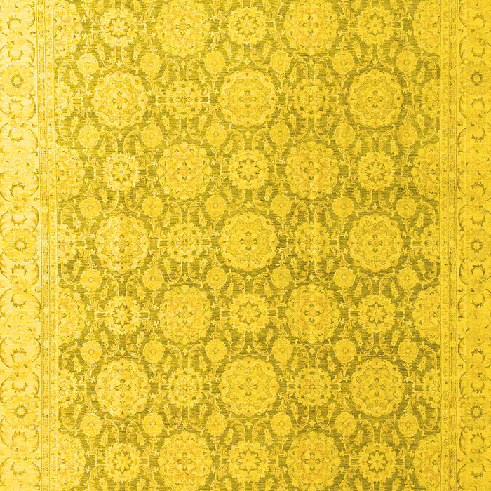 Machine Washable Abstract Yellow Modern Rug, wshabs4174yw
