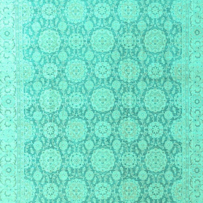 Machine Washable Abstract Turquoise Modern Area Rugs, wshabs4174turq
