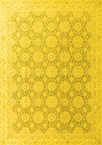 Abstract Yellow Modern Rug, abs4174yw