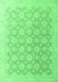 Machine Washable Abstract Emerald Green Modern Area Rugs, wshabs4174emgrn