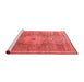 Modern Red Washable Rugs