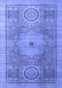 Abstract Blue Modern Rug, abs4175blu