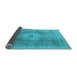 Sideview of Abstract Light Blue Modern Rug, abs4175lblu