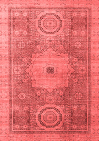 Abstract Red Modern Rug, abs4175red