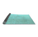 Sideview of Abstract Light Blue Modern Rug, abs4176lblu