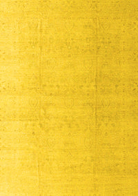 Abstract Yellow Modern Rug, abs4176yw