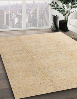 Abstract Brown Modern Rug in Family Room, abs4176