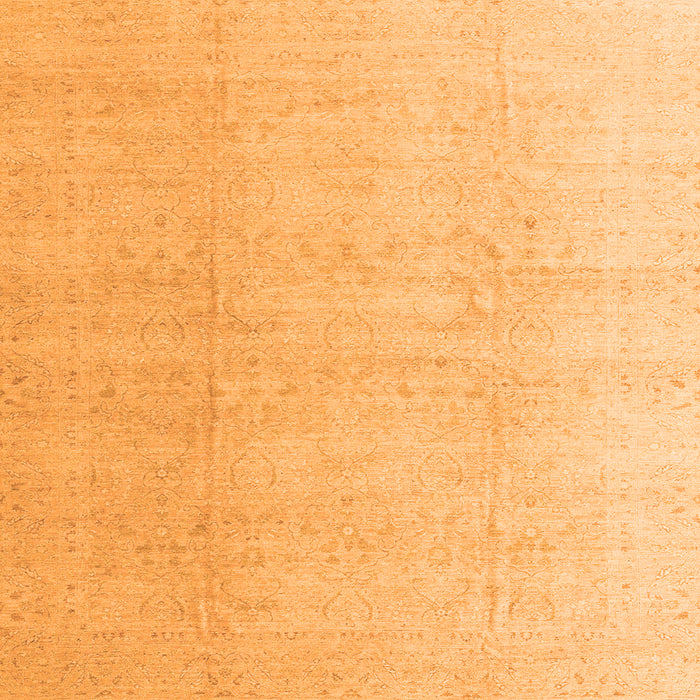 Square Abstract Orange Modern Rug, abs4176org