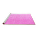 Sideview of Machine Washable Abstract Pink Modern Rug, wshabs4176pnk