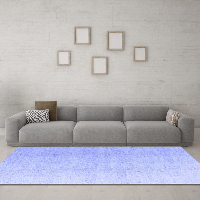 Machine Washable Abstract Blue Modern Rug in a Living Room, wshabs4176blu