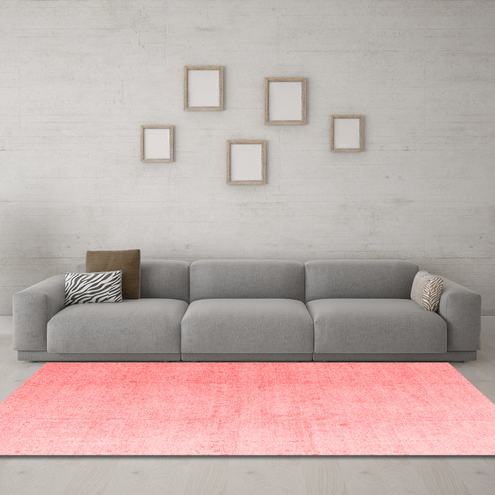 Modern Red Washable Rugs