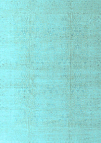 Abstract Light Blue Modern Rug, abs4176lblu