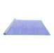 Sideview of Machine Washable Abstract Blue Modern Rug, wshabs4176blu