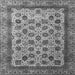 Square Machine Washable Abstract Gray Modern Rug, wshabs4177gry