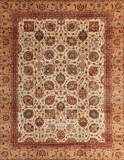 Abstract Brown Sand Brown Modern Rug, abs4177