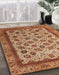 Abstract Brown Sand Brown Modern Rug in Family Room, abs4177