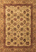 Machine Washable Abstract Brown Modern Rug, wshabs4177brn