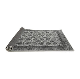 Sideview of Abstract Gray Modern Rug, abs4177gry