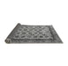 Sideview of Abstract Gray Modern Rug, abs4177gry